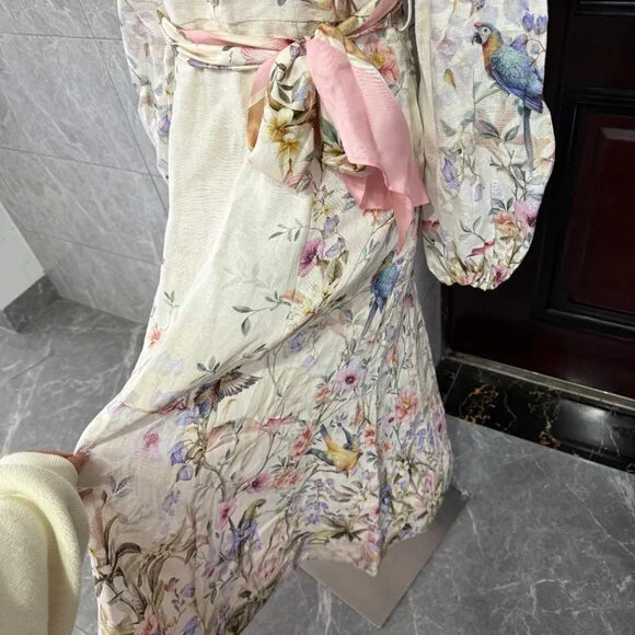 Zimmermann REBELLION BUTTON MIDI DRESS - Picture 8 of 10